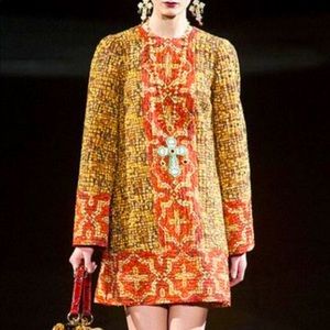 Runway Dolce&Gabbana mosaic prints dress